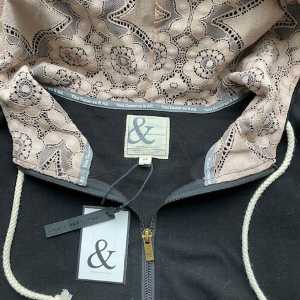 Ampersand Avenue single hood sweatshirt